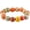 S04, variant on Boho Hippie Colorful Ceramic Bead Stretch Bracelet for Women, Handmade Bohemian Summer Beach Jewelry Gift