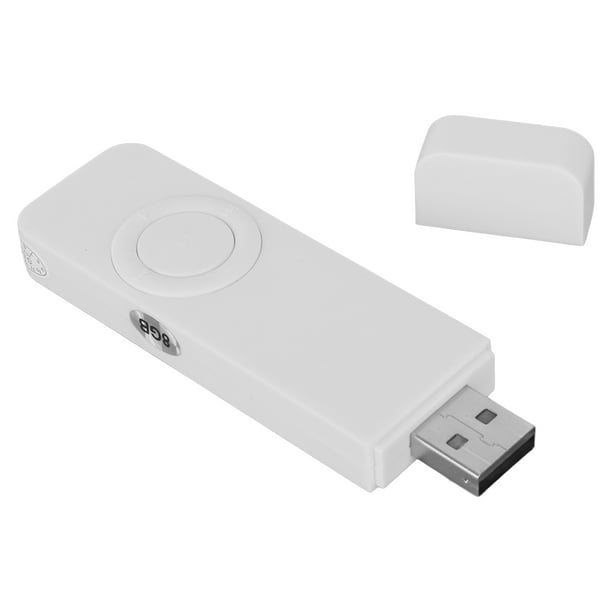 Reproductor de MP3 con memoria de 8 GB y unidad flash USB expandible de 64 GB compatible con OTG, reproductor de música portátil delgado de alta fidelidad sin pérdida de sonido, color blanco