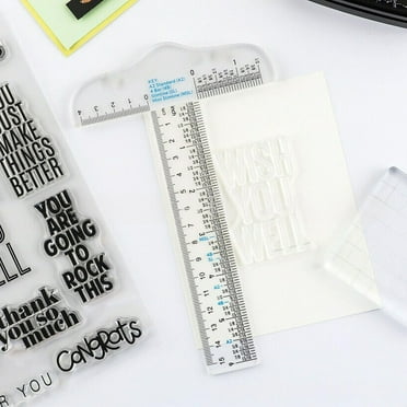 Transparent T-Square Ruler, Multi-Measurement Drawing Tool, Clear Acrylic Design, Centimeter & Inch Markings, Drafting Office Supplies