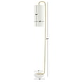 thumbnail image 3 of SAFAVIEH Troilus 64 in. Modern White Ceramic Floor Lamp with White Linen Shade, 7.00 x 10.00 x 64.00, 3 of 11