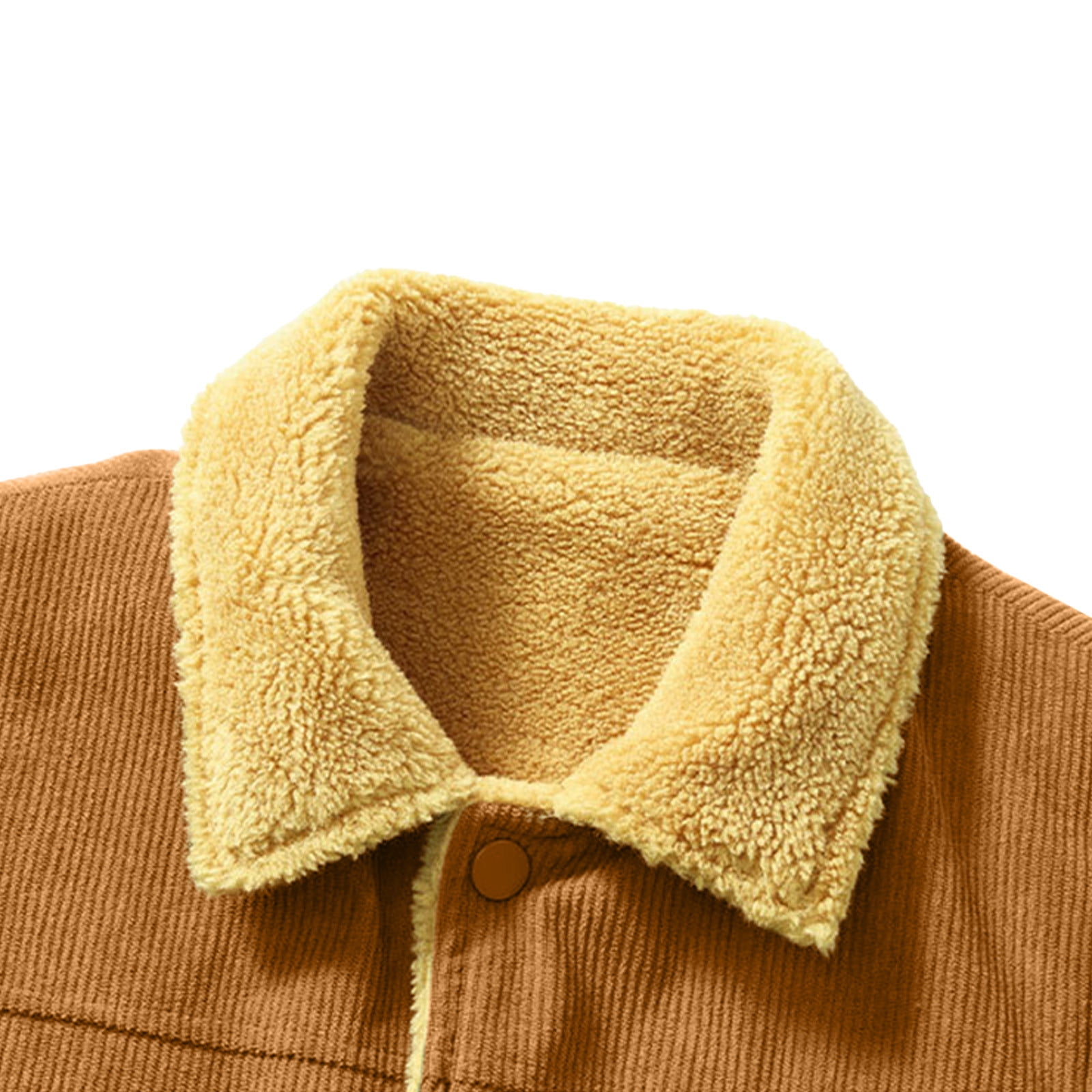AnuYalue Mens Corduroy Vest Big and Tall Fleece Lined Waistcoat
