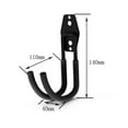 thumbnail image 5 of Garage Hooks, Steel Garage Storage Hooks Utility Double Heavy Duty for Organizing Power Tools, 2 X Plasterboard Screws,2 X Expansion Tubes,2 X Screws,1 X Hook, 5 of 8