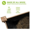 thumbnail image 5 of Raised Garden Bed Without Legs 8x2Ft ft Large Elevated Wood Planter Box for Vegetables, Flowers, , and （Brown）, 5 of 5