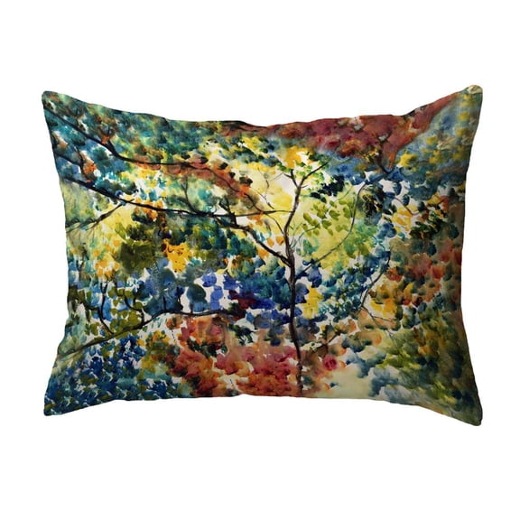 Betsy Drake Interiors Fall Leaves Small Noncorded Pillow 11x14
