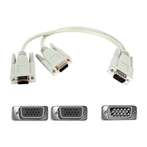 Belkin F3G006-01 1 ft. Pro Series 1 x HD-15 Male to 2 x HD-15 Female Cable