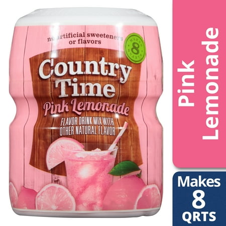 Risa Lemonade - Country Time Pink Lemonade Drink Mix, Caffeine Free, 19 oz Jar