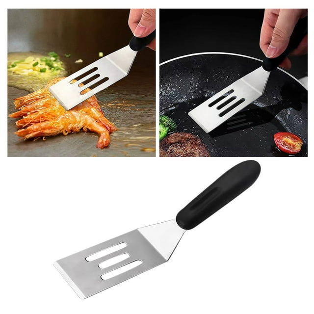 Mini Kitchen Spatula A Metal Spatula For Serving And Turning For Pancakes Desserts Cookies Eggs Or Small Pans Baby Food Cooker Travel Japanese Kitchenware Kitchenware Set Dishes Pressure Cooker Air