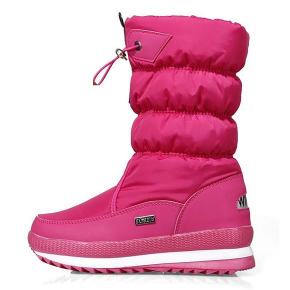 2025 Women's Winter Solid Color Hiking Snow Boots Women Thick Soled and Protective Boots Snow Women Snow Boots on Boots