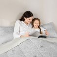 thumbnail image 4 of Feelyou Spooky Spider Web Queen Comforter Set, Cute Silver Halloween Spider Comforter Sets Queen, Gray Reversible, 3pcs, 1 Comforter and 2 Pillowcases, 4 of 7
