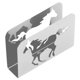 thumbnail image 4 of Servilletero de caballo, servilletero vertical de arte del hierro, servilletero de Metal multifunción curvado elegante, decoraciones de mesa plateadas, 4 of 9