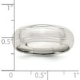 thumbnail image 4 of Sterling Silver Ss 6mm Brushed Fancy Band Size 8 Made In United States qwb105b-8, 4 of 5