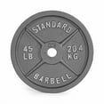 thumbnail image 1 of CAP Barbell 2-Inch Olympic Cast Iron Weight Plate, Grey, 45 lb, 1 of 4