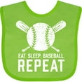 thumbnail image 3 of Inktastic Grunge Eat Sleep Baseball Repeat Boys or Girls Baby Bib, 3 of 4