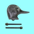 thumbnail image 2 of Renovators Supply Brass Door Knockers for Front Door 2.9" Duck Head Chrome Plated Brass Door Knocker w/Screws, 2 of 9