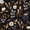 Blue/Black, variant on Vintage Black Floral Self Adhesive Shelf Liner Wallpaper 17.4" x 78", Retro Brown Gold Leaf Design Wall Paper Contact Paper Waterproof Wall Covering for Countertop Desk Cabinets Drawer Liner