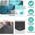 thumbnail image 6 of Coffee Bar Mat Accessories for Countertop Turquoise Abstract Art Absorbent Hide Stain Rubber Backed Dish Drying Mats for Kitchen Counter Draining Pad decor Gift Fit Under Coffee Maker (20x12in), 6 of 6