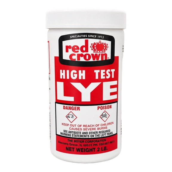 Boyer Corporation Lye for Soap Making, Sodium Hydroxide, 2 lbs - Food Grade , Multi-Use Cleaner