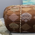thumbnail image 3 of Natural Geo Brown/Gold Gao Takiya Bolster Pillow (Set of 2), 3 of 4