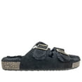 thumbnail image 3 of Secret Treasures Women’s Luxe Faux Fur Two-Band Slide Slippers, 3 of 5