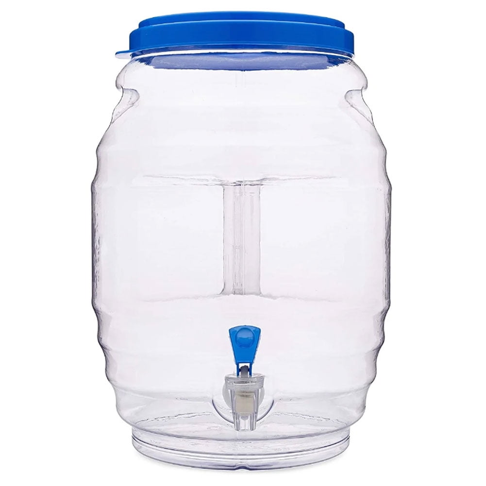 Toorise 3.5L Slim Fridge Beverage Dispenser with Spigot Plastic Water Dispenser Travel Desktop Water Container Leakproof Beverage Tank with Wide Open