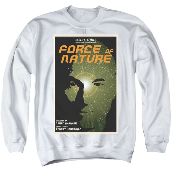 Star Trek Tng Season 7 Episode 9 Adult Crewneck Sweatshirt White