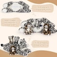 thumbnail image 4 of MorisMos 18" Snow Leopard Stuffed Animals Stuffed Cheetah with 3 Babies Plush Toys, 4 of 7