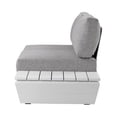 thumbnail image 5 of Pangea Home Yacht 3-piece Modern Aluminum Frame Outdoor Sectional in Gray, 5 of 21