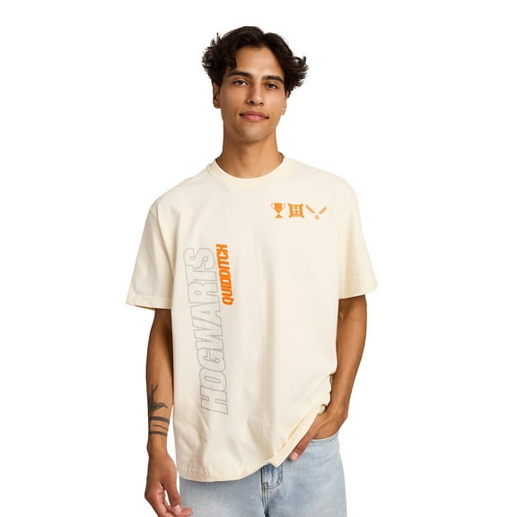 Harry Potter Hogwarts Quidditch Men's Tofu Crew Neck Short Sleeve T-shirt-Medium
