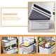 thumbnail image 3 of Cesta de almacenamiento de plástico de 2 pcs Organizador de canasta de baño Cesta de plástico de cocina, 3 of 5