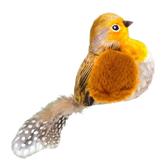 Interactive Toy for Indoor Cute Birds Shape Toy with Realistic Bird Sounds Plush Birds Shape Toy for Indoor