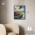 thumbnail image 5 of Local Beach House Framed High-Gloss Acrylic Glass Wall Art Colorful Coastal Wall Art by Art Remedy, Black Frame, 16 x 20, 5 of 7