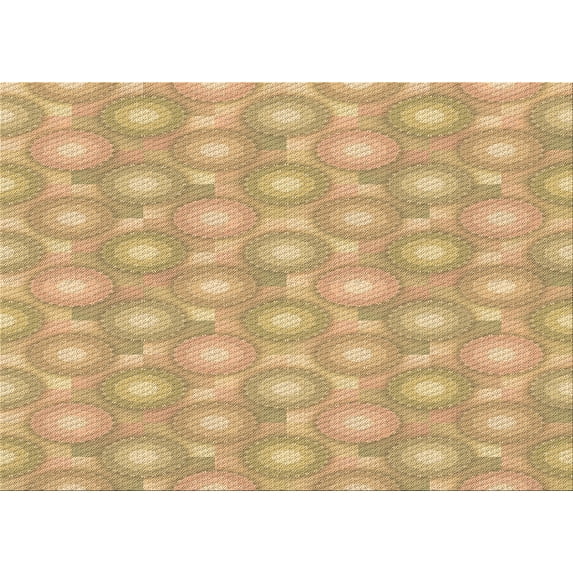 Ahgly Company Indoor Rectangle Patterned Yellow Orange Area Rugs, 2' x 3'