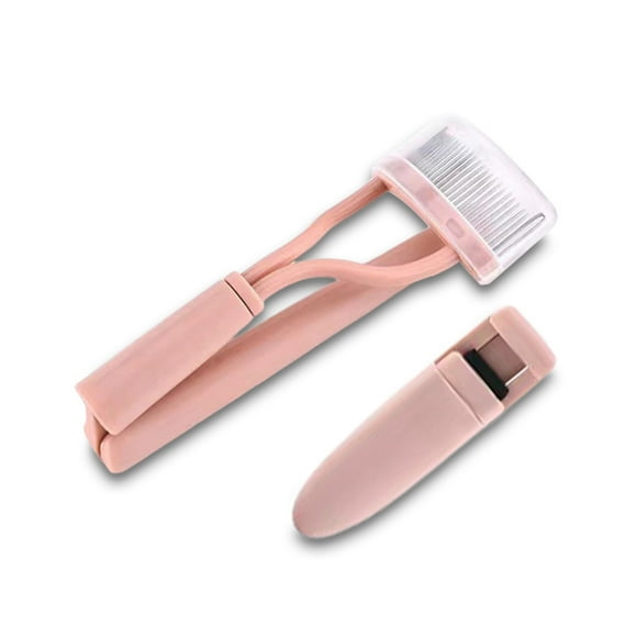 keepw 2 Pieces Eyelash Curlers Brush Tint Kit Tool Eye-lash Foldable Heated Lashs Steal Curler in Suction Card Packing for Adults