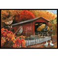 thumbnail image 1 of Fall Covered Bridge Indoor & Outdoor Mat, 24 x 36 in., 1 of 1