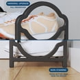 thumbnail image 3 of Black Shoe Rack 4 Tier, 16.3x7.3x21.4in Shoe Storage Shelf, Metal Standing Shoe Organizer for Bedroom Entryway Closet, Holds up to 24 Pairs Shoes, 3 of 8