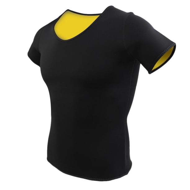 Camiseta deportiva de neopreno para mujer, manga corta, Yoga