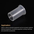 thumbnail image 4 of Uxcell Flanged Sleeve Bearings Plastic Bushings Nylon Bushings, Translucent 9.95x11.95x19.2mm 4Pcs, 4 of 5