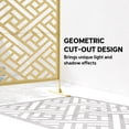 thumbnail image 4 of Outsunny Outdoor Privacy Screen, Freestanding Outdoor Divider, Gold, 4 of 10