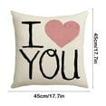 thumbnail image 3 of YUNAFFT I Love You More Pillow Love Pillow Cover Decorative Pillow with Letters Home Living Room Throw Pillow Covers Quote Pillows for Couples Valentines Day Decor Cushion Case for Sofa Couch, 3 of 6