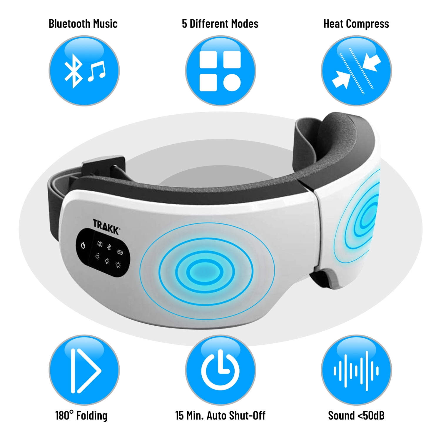 TRAKK Eye Massager Heat and Vibration Eye Care Device