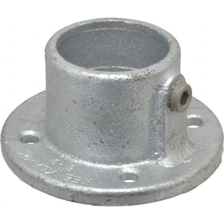 Kee 2" Pipe, Medium Flange, Malleable Iron Flange Pipe Rail Fitting Galvanized Finish