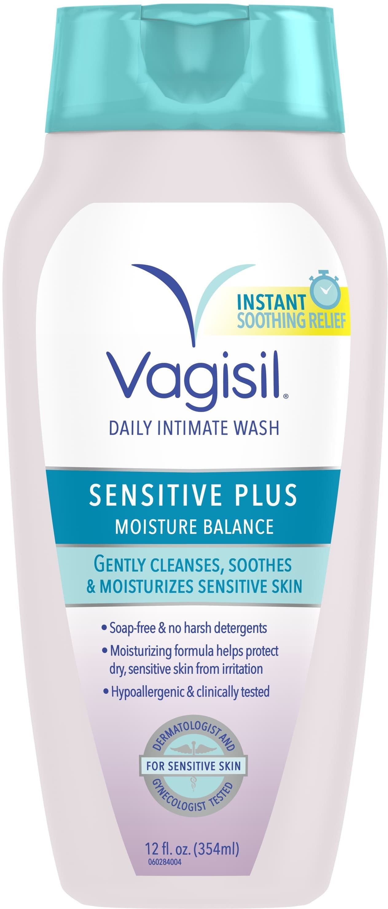 Vagisil Sensitive Plus Daily Intimate Wash, 12 Fl Oz, 2 Pack