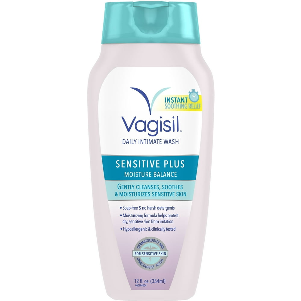 6 Pack Vagisil Sensitive Plus Moisturizing Wash 12 oz