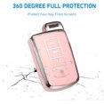 thumbnail image 4 of Key Fob Cover Compatible with Toyota Highlander Avalon Camry Corolla RAV4 2012-2019 4 Button Keychain Case Holder Protector,Pink, 4 of 7