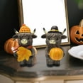thumbnail image 1 of Adornos de resina de Halloween para vacas de Halloween en otoño y acción de gracias | Detalles de hojas de arce de calabaza | Figuras de mesa navideñas adorables | Trajes festivos naranja negro, 1 of 2