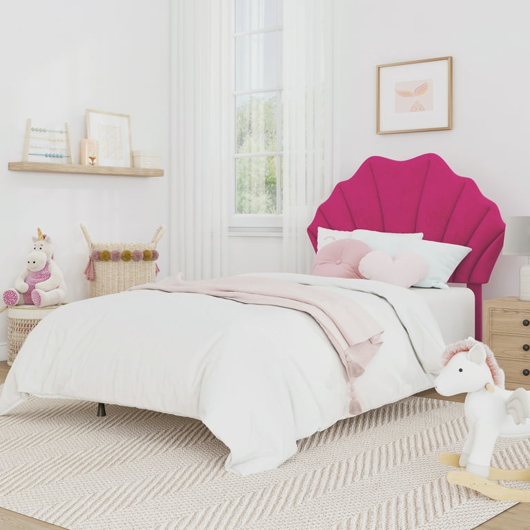Elina Upholstered Twin Headboard, Pink, by Hillsdale Living