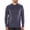 Dark Smoke, variant on MenÕs Long Sleeve V-Neck Shirt - UPF 50+ Sun Protection - Bosun Shirt in Slate Grey