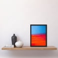 thumbnail image 2 of Abstract Minimalist Steps Painting Blue Purple Pink Orange Red Artwork Framed Wall Art Print A4, 2 of 4