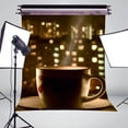 thumbnail image 3 of BSDHOME Polyester After Dinner Coffee Photography Background Enjoy Life Backdrop Studio Props Wall 5x7ft, 3 of 5