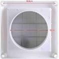 thumbnail image 3 of Plastic Air Vent Grille Cover 3 Flaps Wall Duct Ventilation Grill with Net Plastic Louvre Air Vent Grille with Flyscreen Cover(2020CM), 3 of 5